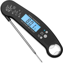 Load image into Gallery viewer, Food Kitchen Thermometer For Barbecue Grill Thermometer Waterproof Instant Read Meat Thermometer Waterproof Ultra Fast Digital Cooking Thermometer With Backlight & Calibration Food Thermometer For Kitchen BBQ Grill Smoker Oil Fry Kitchen Cooking Tools