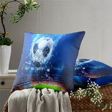 Load image into Gallery viewer, Football Pillow Case Decoration Sofa Cushion Pillow Case Throw Pillow Cover Cool Soccer Ball Art Amazing Football Fire Home Artwork Decor Pillow Case Decoration Car Pillow Case