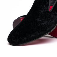 Load image into Gallery viewer, 10-520-BLK FORMAL II Velvet Tuxedo Shoe, Black