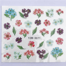 Load image into Gallery viewer, Fox Wolf Animal 3D Embossed Nail Sticker Flower Adhesive Manicure Slider Nail Art Tips Decorations Decals Manicure Design Golden Firework Star Accessories Heart Nail Art Stickers Glitter Decals Love Nail Sequins Laser Heart Nail