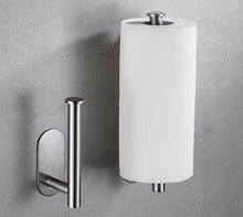 Load image into Gallery viewer, Free Kitchen Roll Paper Accessory Wall Mount Toilet Paper Holder Stainless Steel Bathroom Tissue Towel Accessories Rack Holders Toilet Paper Holder No Drilling Toilet Roll Holder Stand for Home Bathroom Washroom Kitchen