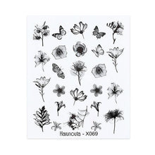 Load image into Gallery viewer, French Line Nail Water Decal Flower Marble Leaf Girl Stickers on Nails Water Ink Transfer Slider Nail Stickers Decor Kids Nails Art Decoration Nail Strips Shiny French Tip Guides Stickers French Nail Stickers Form Fringe Guides