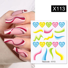 Load image into Gallery viewer, French Rose Gold Striping Tape Nail Design Stripe Lines Geometry 3D Sticker for Nails Gel Polish Sticker Decals for Manicuring Decorations Manicure Stickers Decals Silver Strip Line Nail Decal Self-Adhesive 3D Wave Decal Decoration Metallic Curve Design