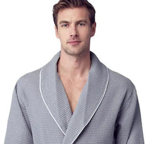 Load image into Gallery viewer, Premium Waffle Piping Robe for Men