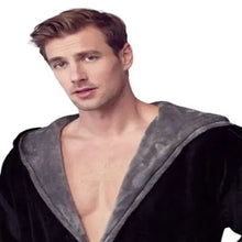 Load image into Gallery viewer, Men’s Robe with Hood – Ultra-Soft Plush Comfort for Everyday Use