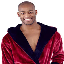 Load image into Gallery viewer, Men’s Robe with Hood – Ultra-Soft Plush Comfort for Everyday Use