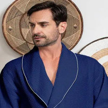 Load image into Gallery viewer, Premium Waffle Piping Robe for Men