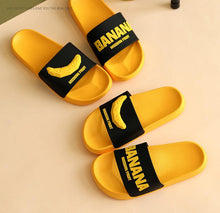 Load image into Gallery viewer, Fruit Home Women Slippers Banana Summer Indoor Flats Orange Bathroom Slides Non Slip Fruit Slippers Soft Slide Sandals Non-Slip Bath Shower Slippers