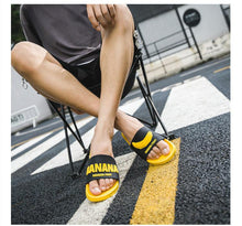 Load image into Gallery viewer, Fruit Home Women Slippers Banana Summer Indoor Flats Orange Bathroom Slides Non Slip Fruit Slippers Soft Slide Sandals Non-Slip Bath Shower Slippers
