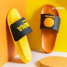 Load image into Gallery viewer, Fruit Home Women Slippers Banana Summer Indoor Flats Orange Bathroom Slides Non Slip Fruit Slippers Soft Slide Sandals Non-Slip Bath Shower Slippers