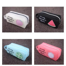 Load image into Gallery viewer, Fruit Pattern Pencil Case Large Capacity Candy Colors Pencil Cases High School College Office Supply Pencil Box