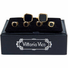 Load image into Gallery viewer, Vittorio Vico Gold Cufflinks & Stud Sets