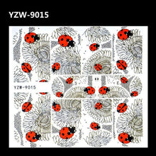 Load image into Gallery viewer, Full Beauty 1pc Black Flower Vine Nail Water Sticker Leaf Lace Design Slider Nail Art Decal Beauty Foils Decoration Nail Decals for Women Nail Art Stickers Water Transfer Decals Design Nail Art Supplies Manicure Acrylic Nail Foil Stencils Decorations