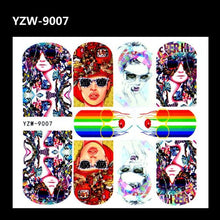 Load image into Gallery viewer, Full Beauty 1pc Black Flower Vine Nail Water Sticker Leaf Lace Design Slider Nail Art Decal Beauty Foils Decoration Nail Decals for Women Nail Art Stickers Water Transfer Decals Design Nail Art Supplies Manicure Acrylic Nail Foil Stencils Decorations