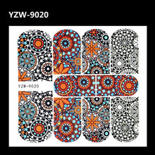 Load image into Gallery viewer, Full Beauty 1pc Black Flower Vine Nail Water Sticker Leaf Lace Design Slider Nail Art Decal Beauty Foils Decoration Nail Decals for Women Nail Art Stickers Water Transfer Decals Design Nail Art Supplies Manicure Acrylic Nail Foil Stencils Decorations