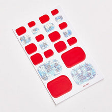 Load image into Gallery viewer, Full Beauty Loveliness Designed Manicure Valentines Nail Art Designer Nail Decals Kids Nails Art Decoration Nail Sticker Set French Tip Guides Stickers French Nail Stickers Form Fringe Guides for Decoration Stencil Tools