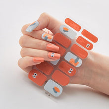 Load image into Gallery viewer, Full Cover Nail Stickers Designer Nail Decals Fashion Five Sorts of Nail Stickers Nail Sticker set Nail Decoration Nail Strips 3D Nail Art Stickers Decal Slider Template Diy Nail Tool Decorations Nail Art Design Self Adhesive Luxury Designer Nail Sticker