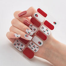 Load image into Gallery viewer, Full Cover Nail Stickers Designer Nail Decals Fashion Five Sorts of Nail Stickers Nail Sticker set Nail Decoration Nail Strips 3D Nail Art Stickers Decal Slider Template Diy Nail Tool Decorations Nail Art Design Self Adhesive Luxury Designer Nail Sticker