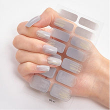 Load image into Gallery viewer, Full Cover Nail Stickers Designer Nail Decals Fashion Five Sorts of Nail Stickers Nail Sticker set Nail Decoration Nail Strips 3D Nail Art Stickers Decal Slider Template Diy Nail Tool Decorations Nail Art Design Self Adhesive Luxury Designer Nail Sticker