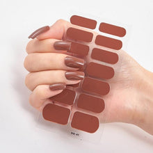 Load image into Gallery viewer, Full Cover Nail Stickers Designer Nail Decals Fashion Five Sorts of Nail Stickers Nail Sticker set Nail Decoration Nail Strips 3D Nail Art Stickers Decal Slider Template Diy Nail Tool Decorations Nail Art Design Self Adhesive Luxury Designer Nail Sticker