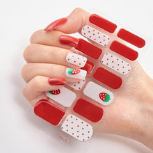 Load image into Gallery viewer, Full Cover Nail Stickers Designer Nail Decals Fashion Five Sorts of Nail Stickers Nail Sticker set Nail Decoration Nail Strips 3D Nail Art Stickers Decal Slider Template Diy Nail Tool Decorations Nail Art Design Self Adhesive Luxury Designer Nail Sticker