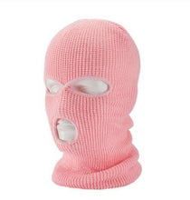 Load image into Gallery viewer, Full Face Cover Mask Three 3 Hole Balaclava Knit Hat Army Tactical CS Winter Ski Cycling Mask Beanie Hat Scarf Warm Face Masks Knit Hat Full Face Cover Balaclava Hats Funny Party Embroidery Beanies Caps Hole Knitted Full Face Cover