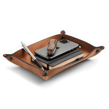 Load image into Gallery viewer, Full Grain Leather Valet Tray / Charging Station