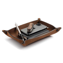 Load image into Gallery viewer, Full Grain Leather Valet Tray / Charging Station