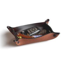 Load image into Gallery viewer, Full Grain Leather Valet Tray / Charging Station