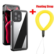 Load image into Gallery viewer, Full Sealed Underwater Case For iPhone 14 13 12 Pro Max Mini 11 XS Max XR 6 7 8 Plus 5 Waterproof Diving Swim Cover Waterproof Case for iPhone Slim Fit Snow Resistant Case Strong Phone Case & Screen Protector
