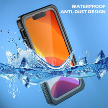 Load image into Gallery viewer, Full Sealed Underwater Case For iPhone 14 13 12 Pro Max Mini 11 XS Max XR 6 7 8 Plus 5 Waterproof Diving Swim Cover Waterproof Case for iPhone Slim Fit Snow Resistant Case Strong Phone Case & Screen Protector