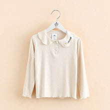 Load image into Gallery viewer, Baby Girl Doll Collar Long Sleeve shirt - # GIAA21510006