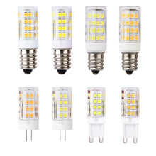 Load image into Gallery viewer, G9 G4 E14 LED Bulb 5W AC220V LED Corn Lamp SMD 2835 51LEDs White / Warm white Replace halogen lamp 1PCS Bulb Dimmable 4W, 40 Watt T4 G9 Halogen Equivalent, 2700K Soft Warm White, 120V No-Flicker, Chandelier Lighting