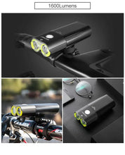 Load image into Gallery viewer, GACIRON 400-1800 Lumens Bicycle Front Light USB Rechargeable Cycling Headlight Flashlight MTB Road Bike Waterproof LED Head Lamp