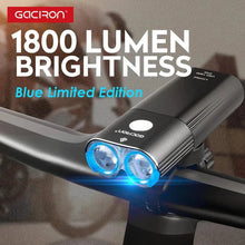 Load image into Gallery viewer, GACIRON 400-1800 Lumens Bicycle Front Light USB Rechargeable Cycling Headlight Flashlight MTB Road Bike Waterproof LED Head Lamp