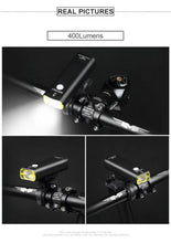 Load image into Gallery viewer, GACIRON 400-1800 Lumens Bicycle Front Light USB Rechargeable Cycling Headlight Flashlight MTB Road Bike Waterproof LED Head Lamp