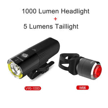Load image into Gallery viewer, GACIRON 400-1800 Lumens Bicycle Front Light USB Rechargeable Cycling Headlight Flashlight MTB Road Bike Waterproof LED Head Lamp