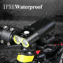 Load image into Gallery viewer, GACIRON 400-1800 Lumens Bicycle Front Light USB Rechargeable Cycling Headlight Flashlight MTB Road Bike Waterproof LED Head Lamp