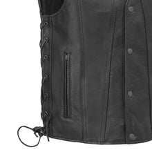 Load image into Gallery viewer, Gambler Men's Motorcycle Leather Vest