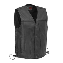 Load image into Gallery viewer, Gambler Men's Motorcycle Leather Vest