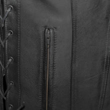 Load image into Gallery viewer, Gambler Men's Motorcycle Leather Vest