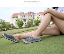 Load image into Gallery viewer, Garden Clog Women Quick Drying Summer Beach Slipper Flat Outdoor Sandals Breathable Mesh Sandals Beach Footwear Anti-Slip Slippers Quick Drying Sandals