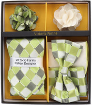 Load image into Gallery viewer, Vittorio Farina Gift Box (Necktie, Bow Tie, Pocket Squares and Flower Lapel Pin)