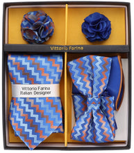Load image into Gallery viewer, Vittorio Farina Gift Box (Necktie, Bow Tie, Pocket Squares and Flower Lapel Pin)