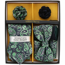 Load image into Gallery viewer, Vittorio Farina Gift Box (Necktie, Bow Tie, Pocket Squares and Flower Lapel Pin)