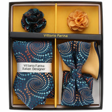 Load image into Gallery viewer, Vittorio Farina Gift Box (Necktie, Bow Tie, Pocket Squares and Flower Lapel Pin)