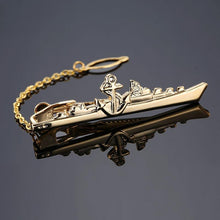 Load image into Gallery viewer, Gentlemen Fashion Men Tie Clip Classy Necktie Tie Bar Tie Clip For Men's Skinny Necktie Tie Clip Gift For Husband Dolphin Ship Wedding Tie Men Jewelry Romantic Necktie Bar Clips Groomsmen Grooms Business Formal Necktie Clips