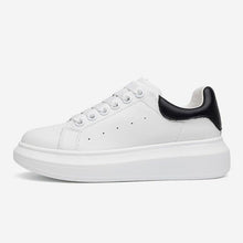 Load image into Gallery viewer, Genuine Leather Women Platform Sneakers Autumn Fashion Sports Little White Shoes Platform Flats Casual Lace Up Woman Comfort Walking Sneakers