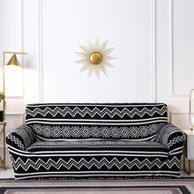 Load image into Gallery viewer, Geometric Sofa Covers Stretch Plaid Sofa Slipcovers for Living Room Elastic Sofa Cover Couch Armchair Cover Towel 1 2 3 4 Seater Slipcover For Sofas Loveseat Armchair Living Room Universal Furniture