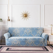 Load image into Gallery viewer, Geometric Sofa Covers Stretch Plaid Sofa Slipcovers for Living Room Elastic Sofa Cover Couch Armchair Cover Towel 1 2 3 4 Seater Slipcover For Sofas Loveseat Armchair Living Room Universal Furniture
